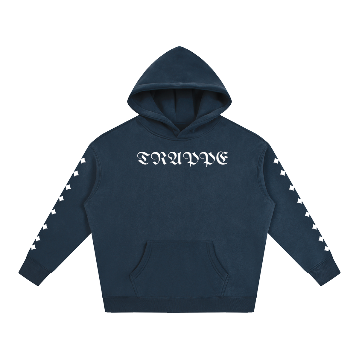 TRAPPED Gothic Logo Sleeve Heavyweight Hoodie