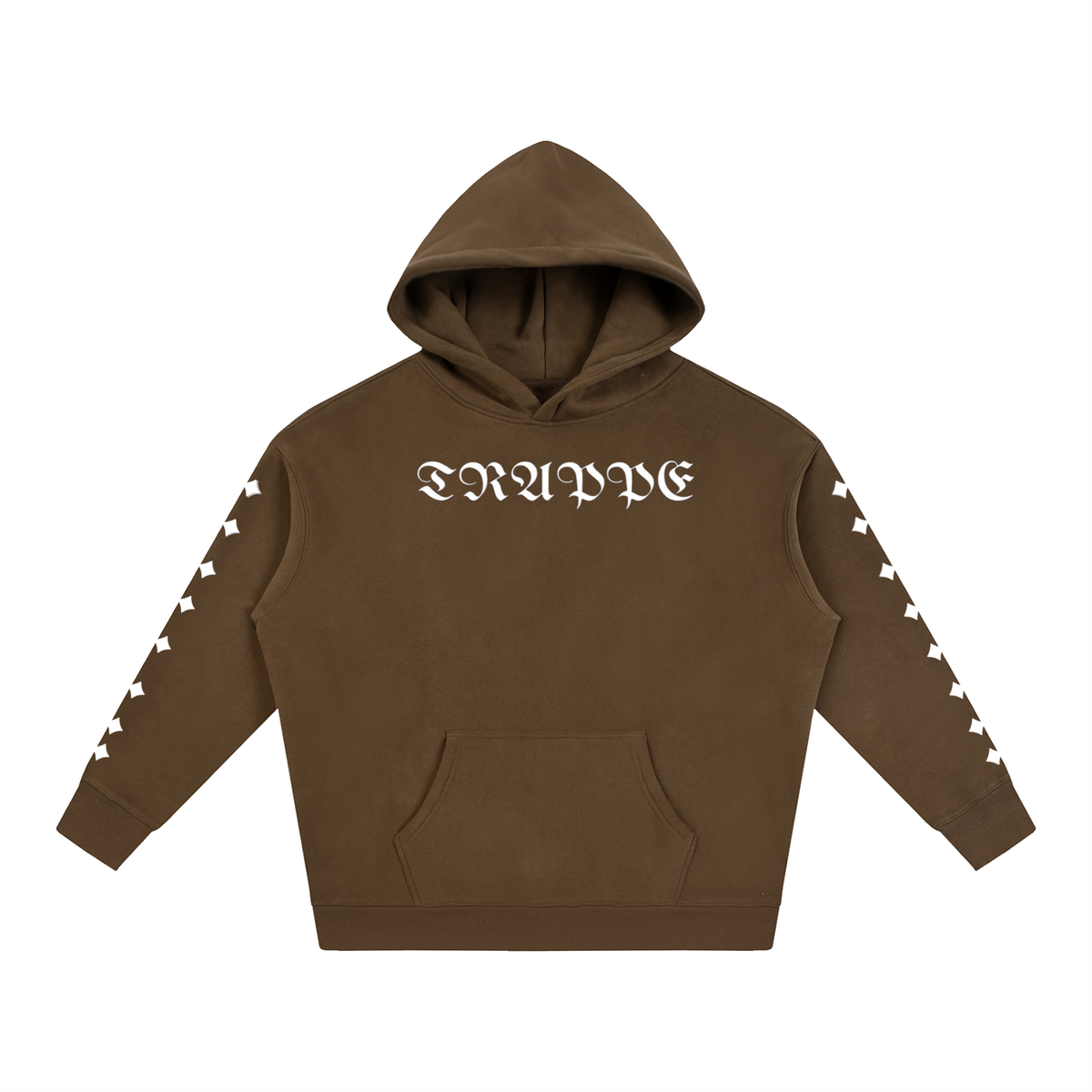 TRAPPED Gothic Logo Sleeve Heavyweight Hoodie