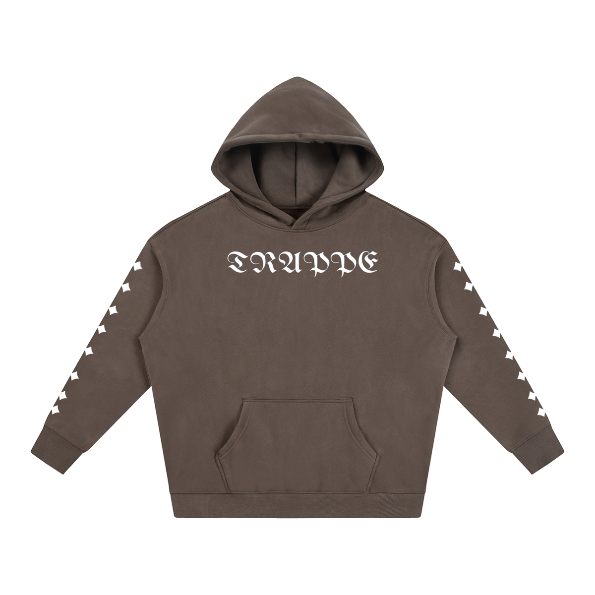 TRAPPED Gothic Logo Sleeve Heavyweight Hoodie