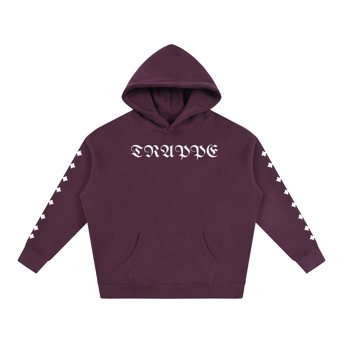TRAPPED Gothic Logo Sleeve Heavyweight Hoodie