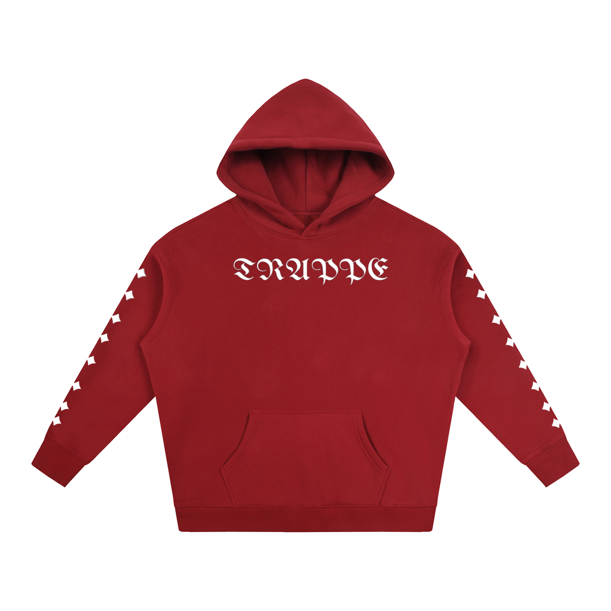 TRAPPED Gothic Logo Sleeve Heavyweight Hoodie