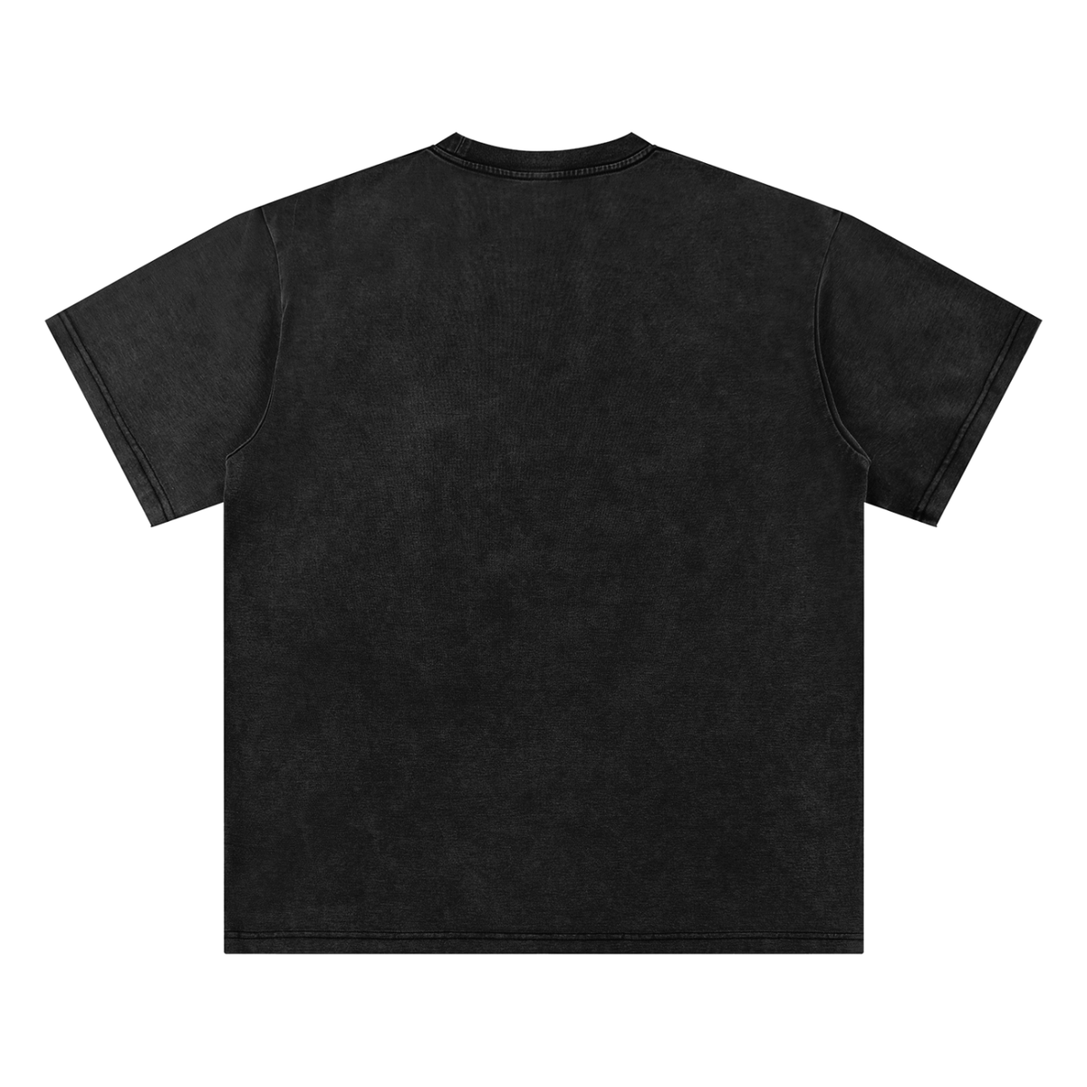 YOU Acid Wash Detailed Gothic Graphic Streetwear Tee