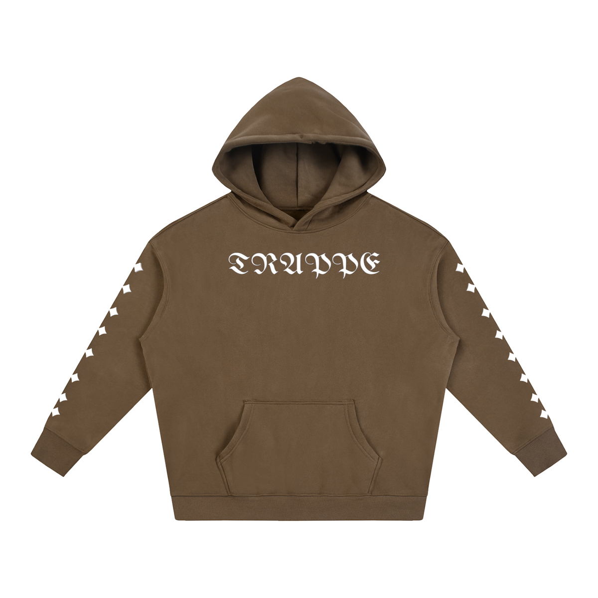 TRAPPED Gothic Logo Sleeve Heavyweight Hoodie