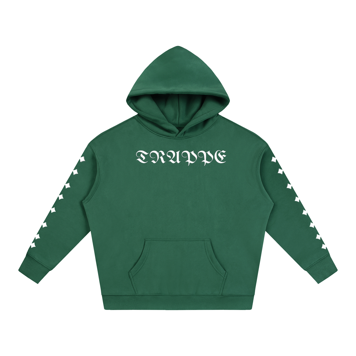 TRAPPED Gothic Logo Sleeve Heavyweight Hoodie